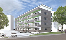 Studie für einen Wohnungsbau